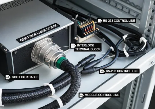 Fiber laser source OEM wiring detail