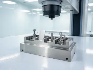 Reusable metal test fixture for laser marking